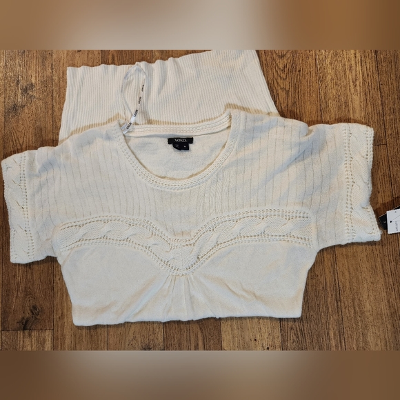 XOXO White Knit Dress Size Medium - Picture 6 of 6